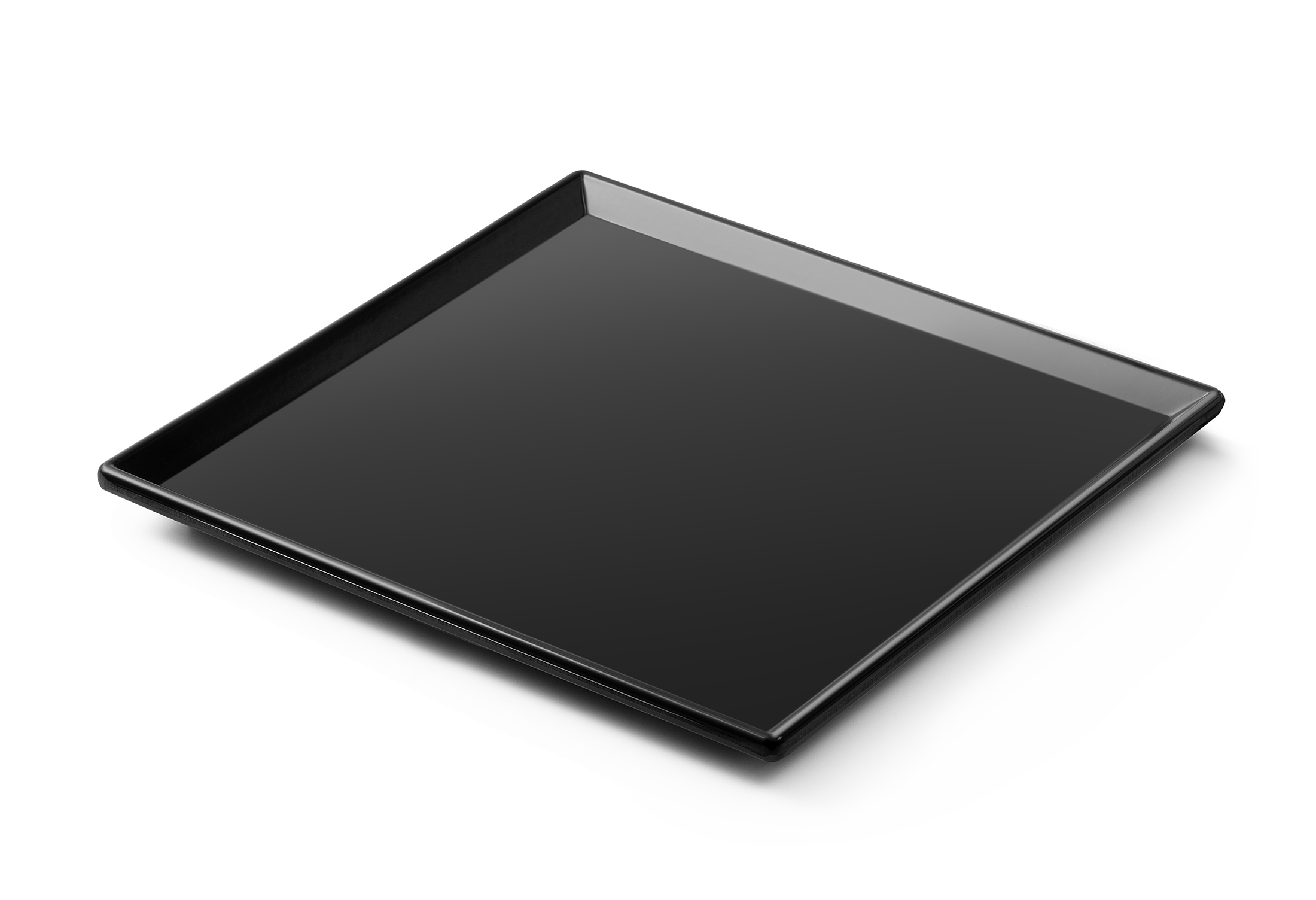 2807/S Lara Sunum Tabağı Siyah-20x20 cm - Koli İçi 90 Adet | İmsaş Melamin