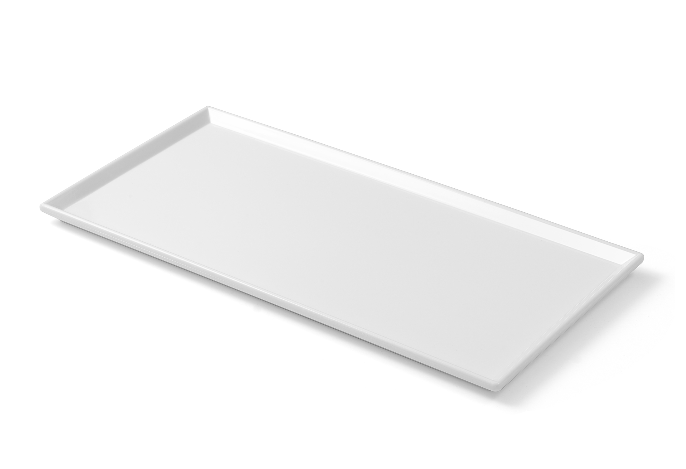 2808 Lara Sunum Tabağı Beyaz-35x18 cm - Koli İçi 30 Adet | İmsaş Melamin